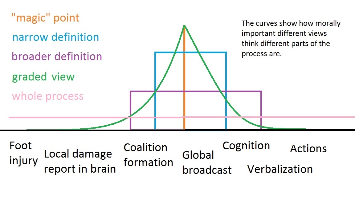 Different views on how much various parts of the neural process of feeling injury matter.